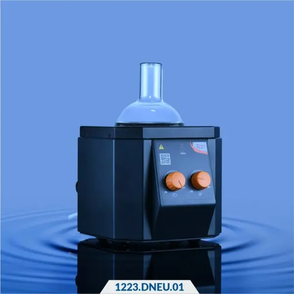 BlackDiamond™ Analogue Heating Mantle with Stirrer has PU-coated aluminum & stainless steel body, dual knob controls for heating and stirring, accommodates round-bottom flasks up to 5L, integrated spill collection system, operating temperature up to 400°C & stirring speed up to 800 RPM.
