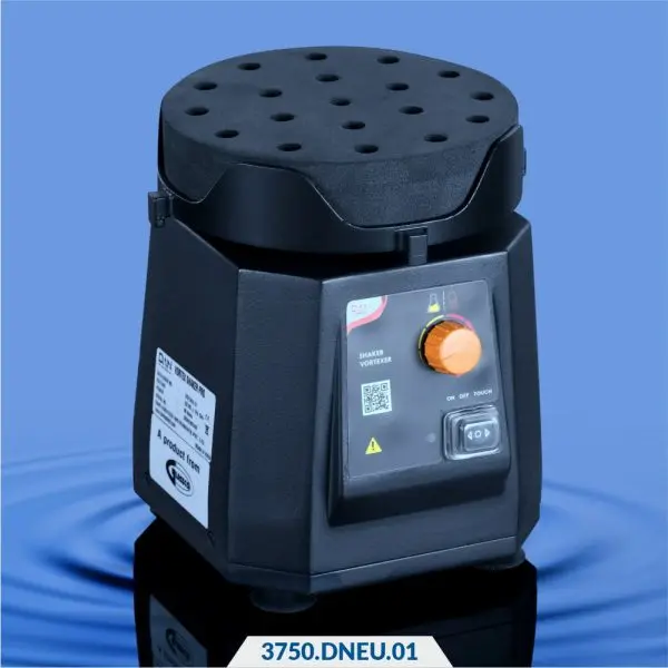 Dan Logitech's Vortex Orbital Shaker HD, catalog number 3750.DNEU, features a metal body material designed for orbital movement and has an IP 21 rating.