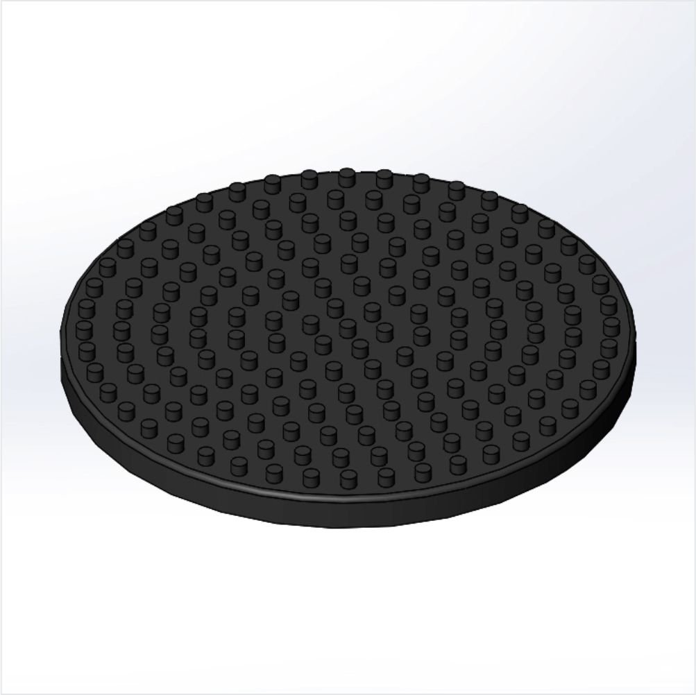 Convex Pad Suitable For Tubes And Containers With Diameter < 99 mm